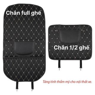 Tấm Chắn Lưng Ghế Ô Tô Da PU Bảo Vệ Hàng Sau Chống Nước Dễ Dàng Lau Chùi khaihuyauto