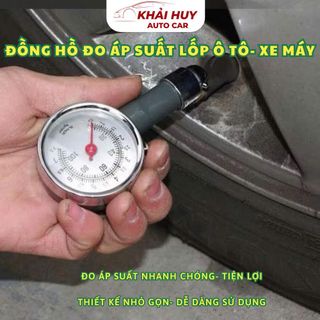 Đồng Hồ Cảm Biến Đo Áp Suất Lốp, Nhỏ Gọn Tiện Lợi Dễ Sử Dụng khaihuyauto