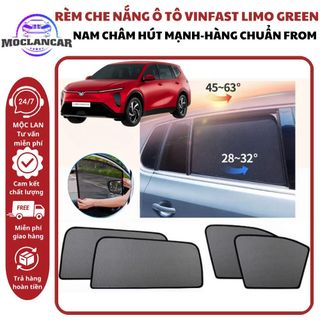 LIMO GREEN Rèm Che Nắng Nam Châm Xe VINFAST Limo Green 7 Chỗ ... Rèm Che Dày, Chuẩn Form, Che Nắng Tốt