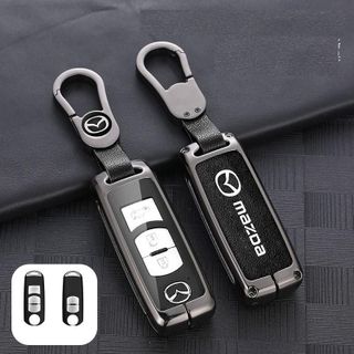 Ốp Chìa Khoá Hợp Kim MAZDA CX5, Mazda 2 CX30, CX8, Mazda 3 Loại 2 Nút 3 Nút Sườn Bọc Chìa Khoá Mazda