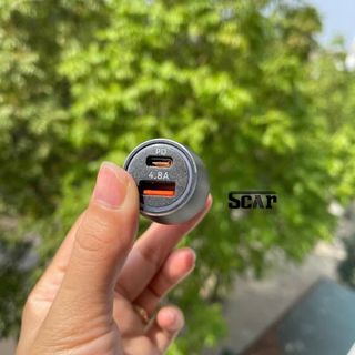 Tẩu Sạc Nhanh Điện Thoại Cho Ô Tô Pugan 4.A Kèm Dây 3 Đầu Sạc Các Loại Điện Thoại, Tẩu Sạc Siêu Tốc(Mẫu Mới) khaihuyauto