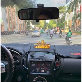 ( Nhiều mẫu ) Phật Di Lặc Lưu Ly Phong Thủy, Tượng Quan Âm Lưu Ly Trang Trí Taplo Xe Hơi- Moclancar