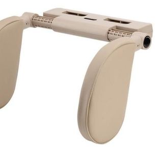 Gối tựa đầu 2 bên bọc da cao cấp có chế độ xoay tuỳ chỉnh 180 độ