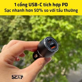Tẩu Sạc Nhanh Điện Thoại Cho Ô Tô Pugan 4.A Kèm Dây 3 Đầu Sạc Các Loại Điện Thoại, Tẩu Sạc Siêu Tốc(Mẫu Mới) khaihuyauto