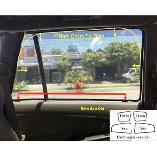 LIMO GREEN Rèm Che Nắng Nam Châm Xe VINFAST Limo Green 7 Chỗ ... Rèm Che Dày, Chuẩn Form, Che Nắng Tốt