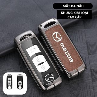 Ốp Chìa Khoá Hợp Kim MAZDA CX5, Mazda 2 CX30, CX8, Mazda 3 Loại 2 Nút 3 Nút Sườn Bọc Chìa Khoá Mazda