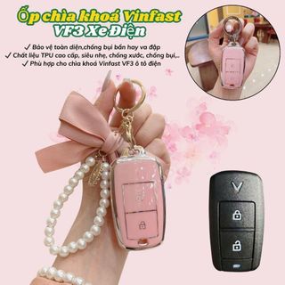 Ốp chìa khoá Vinfast VF3 Xe Điện, Móc khóa VF3 bảo vệ chìa khóa - TPU cao cấp