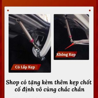 Bộ 2 Lò Xo Mở Cốp Tự Động Thông Minh Cho Các Dòng Xe Sedan (TẶNG KÈM KẸP CHỐT CỐ ĐỊNH)
