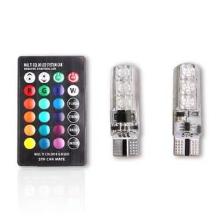 Đèn led demi xi nhan sương mù cho xe máy bộ 2 bóng có điều khiển chế độ Silicon Đèn