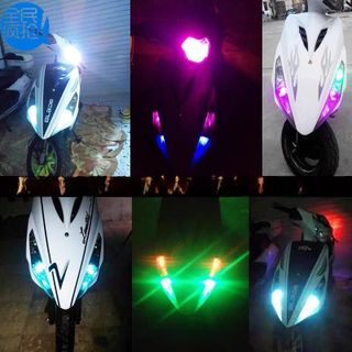 Đèn led demi xi nhan sương mù cho xe máy bộ 2 bóng có điều khiển chế độ Silicon Đèn