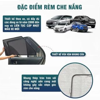 RÈM CHE NẮNG Ô TÔ CAO CẤP CHO CÁC DÒNG XE VINFAST VF3 , VF5, VF6, VF7, VF8, LIMO GREEN ... Hít Nam Châm