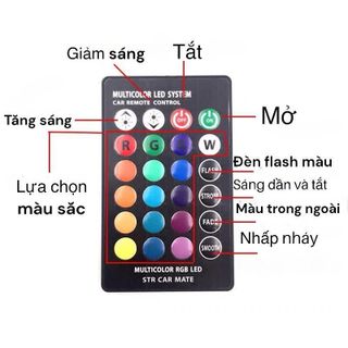 Đèn led demi xi nhan sương mù cho xe máy bộ 2 bóng có điều khiển chế độ Silicon Đèn