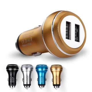 Tẩu Sạc Pugan 4.8A 2 Cổng USB Kèm Dây Sạc 3 Đầu Phù Hợp Với Nhiều Thiết Bị Điện Tử