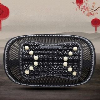 Gối Cổ Hạt Gỗ Lưới , Gối Thoáng Khí Mát Gối Cổ Tử Cung Tựa Đầu Massage Hạt Tựa Đầu Đệm