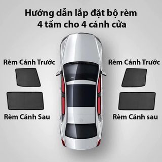 RÈM CHE NẮNG Ô TÔ CAO CẤP CHO CÁC DÒNG XE VINFAST VF3 , VF5, VF6, VF7, VF8, LIMO GREEN ... Hít Nam Châm