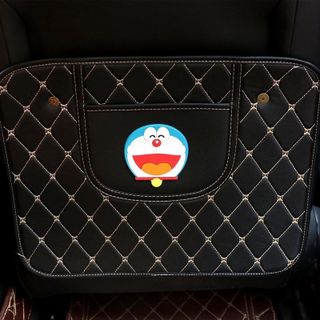 Tấm chắn lưng ghế chống trầy bẩn vào lưng ghế kiêm đựng điện thoại, dễ dàng vệ sinh bằng da siêu bền khaihuyauto