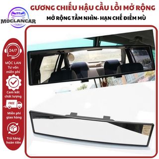 Gương Chiếu Hậu Cầu Lồi Ô Tô Mở Rộng Góc Nhìn Quan Sát Rõ Nét An Toàn Khi Lái Xe Kích Thước 30x7cm