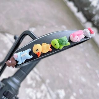 Bộ Mô Hình 6 Con Vật Mini Cute Trang Trí Nội Thất Xe Hơi Chức Năng Gắn Keo Chống Trượt