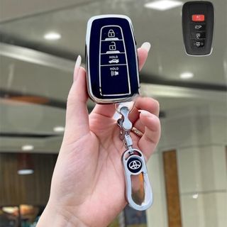 Ốp Chìa Khóa TPU Toyota Camry 4 Nút 2021-2022-2023 , Bọc Chìa Khóa Xe Hơi Thông Minh Chống Trầy Xước Xe Silicon Móc Khoá Móc Khóa