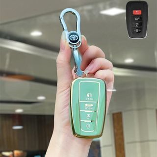 Ốp Chìa Khóa TPU Toyota Camry 4 Nút 2021-2022-2023 , Bọc Chìa Khóa Xe Hơi Thông Minh Chống Trầy Xước Xe Silicon Móc Khoá Móc Khóa