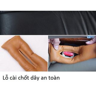 Đệm lót khe ghế xe hơi ô tô da PU cao cấp tránh rơi đồ
