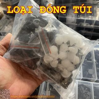 SET 100 Vít Nhựa Ô Tô Chống Rỉ Sét , Chốt Nở Nhựa Tháo Lắp Bảo Dưỡng Dễ Dàng Có Khả Năng Chống Lại Sự Oxy Hóa