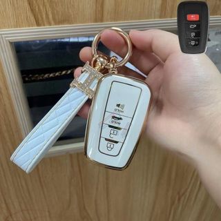 Ốp Chìa Khóa TPU Toyota Camry 4 Nút 2021-2022-2023 , Bọc Chìa Khóa Xe Hơi Thông Minh Chống Trầy Xước Xe Silicon Móc Khoá Móc Khóa