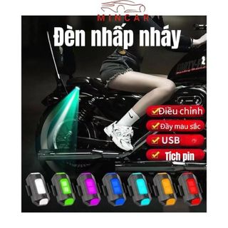 Đèn LED Cảnh Báo Chống Va Chạm 7 Màu Drone Mini- Có Remote điều khiển từ xa Flycam Chụp Ảnh Phụ Kiện Camera