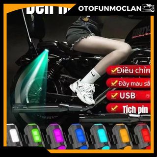 Đèn LED Cảnh Báo Chống Va Chạm 7 Màu Drone Mini- Có Remote điều khiển từ xa Flycam Chụp Ảnh Phụ Kiện Camera