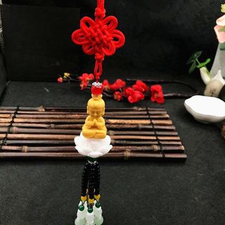 Khánh Treo Xe Ô Tô Hình Đức Phật Ngồi Đài Sen Phong Thuỷ, Dây Treo Xe Ô Tô Phong Thuỷ Trang Trí Xe Ô Tô