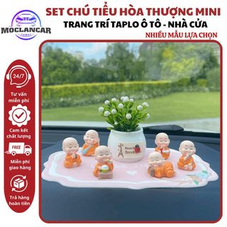 Sét Decor Các Chú Tiểu Hòa Thượng Dễ Thương Trang Trí Tiểu Cảnh, Terrarium, Bonsai, DIY
