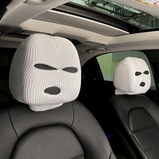 Mũ Len Trùm Đầu Ninja Thời Trang Cho Ghế Tựa Trên Ô Tô, Mũ Len Dệt Kim 3 Lỗ Siêu Tiện Lợi