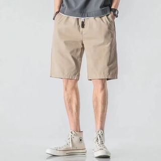 Quần Short Trơn Kaki Co Giãn