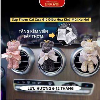 Sáp Thơm Ô TÔ Viên Thay Thế-Sáp Thơm Cài Cửa Gió Điều Hòa Khử Mùi Xe Hơi,Kẹp Khuếch tán Hương thơm Phun Sương Xông Tinh Dầu Phụ Tùng Nội Thất