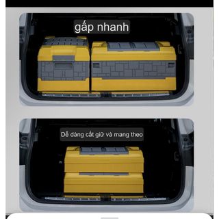 Thùng gấp gọn đa năng 70Lit đựng đồ cốp xe ô tô tiện lợi