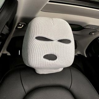 Mũ Len Trùm Đầu Ninja Thời Trang Cho Ghế Tựa Trên Ô Tô, Mũ Len Dệt Kim 3 Lỗ Siêu Tiện Lợi