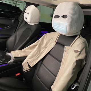 Mũ Len Trùm Đầu Ninja Thời Trang Cho Ghế Tựa Trên Ô Tô, Mũ Len Dệt Kim 3 Lỗ Siêu Tiện Lợi