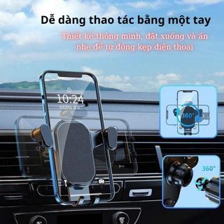 Giá Đỡ Cửa Gió Điều Hoà V01 Không Che Cửa Gió Xoay 360 Độ,Kẹp Điện Thoại Ô Tô