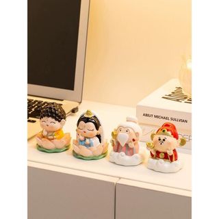 Tượng Phật Nhỏ Mini Để Bàn Trang Trí Nội Thất Xe Hơi , Bàn Học , Văn Phòng khaihuyauto