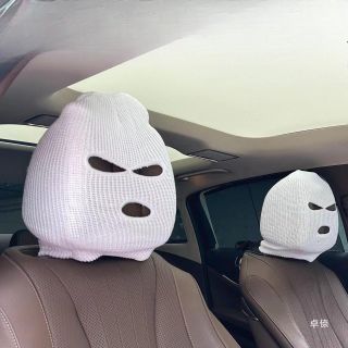 Mũ Len Trùm Đầu Ninja Thời Trang Cho Ghế Tựa Trên Ô Tô, Mũ Len Dệt Kim 3 Lỗ Siêu Tiện Lợi