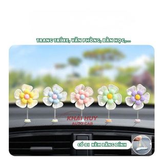 (Nhiều Mẫu)Set 5 Hoa Hướng Dương Và 5 Bông Hoa Ngũ Sắc Dễ Thương Trang Trí Xe Hơi Nhà Cửa