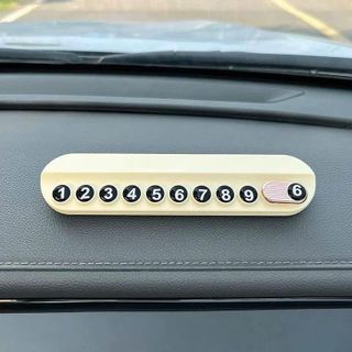 Bảng Số Điện Thoại Ô Tô Để Taplo Hình Mèo Lucky Cat Car - Giải Pháp Khi Dừng Đỗ Xe