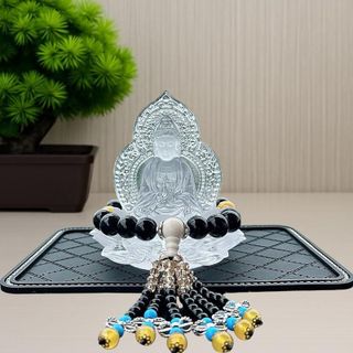 Bộ Sưu Tập Tượng Phật Lưu Ly Pha Lê Kết Hợp Vật Phẩm Phong Thủy Mang Lại Bình An