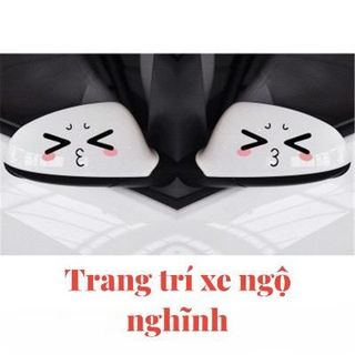 [Giá Rẻ] Decal Sticker Dán Gương Xe Ô Tô Xe Máy - Trang Trí Ngoại Thất Xe Ô Tô, Decal Dán Ô Tô Hình Vui Nhộn Nhãn Dán Tem