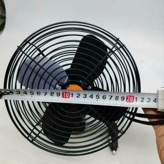 Quạt Đen 12v, 24v Kẹp Trên Ô Tô, Xe Hơi, Xe Tải Có Lồng Sắt Cao Cấp Kẹp Bình Ắc Quy Thiết Kế Nhỏ Gọn Bán Kính 22cm