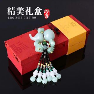 Dây Treo Xe Phong Thủy Khánh Hồ Lô May Mắn Màu Xanh Đậm - Nội Thất Decor Decor Phòng Decor Decor Phòng