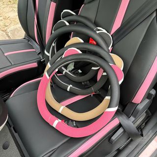 Bọc Vô Lăng Tai Mèo Dễ Thương - Bọc Vô Lăng Vinfast VF3-VF5- VF8-VF9-E34 Dáng Dcut Size 36cm - Otofunmoclan Nội Thất