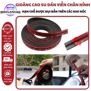 Gioăng Cao Su Dán Viền Chân Kính Nóc Xe Hơi Ô Tô Nẹp Viền Kính Lái Bên Ngoài Chống Bụi Bẩn Rộng 19mm
