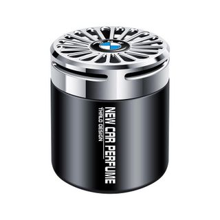 Sáp cốc khử mùi xe ô tô -Logo các hãng ô tô.lọ màu đen tráng bạc sang trọng