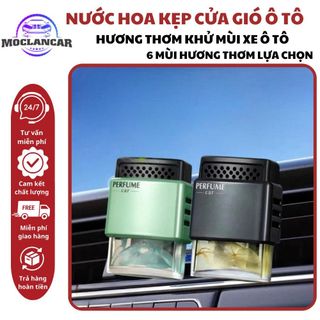 Nước hoa ô tô BUSHINECO cài cửa gió khử mùi xe, hương thơm mát chống say xe Nội Thất Nhựa